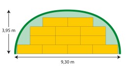 12 x Quaderballen mit 0,80 m x 2,20 m