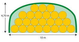 24 x Rundballen mit Ø 1,20 m