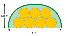 7 x Rundballen mit ∅ 1,60 m